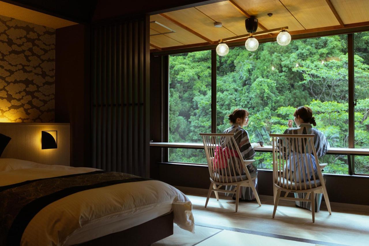Yamanakaonsen Ohanami Kyubei Kaga  Bagian luar foto