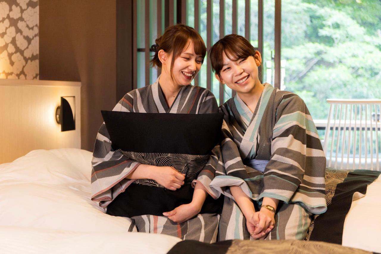 Yamanakaonsen Ohanami Kyubei Kaga  Bagian luar foto
